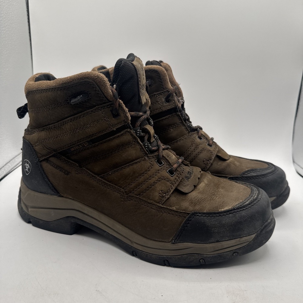 Ariat Terrain Pro H2O Java Insulated Waterproof Hiking Boots Rare Women's 10 B